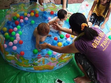 昨年度の「夏あそび」の様子